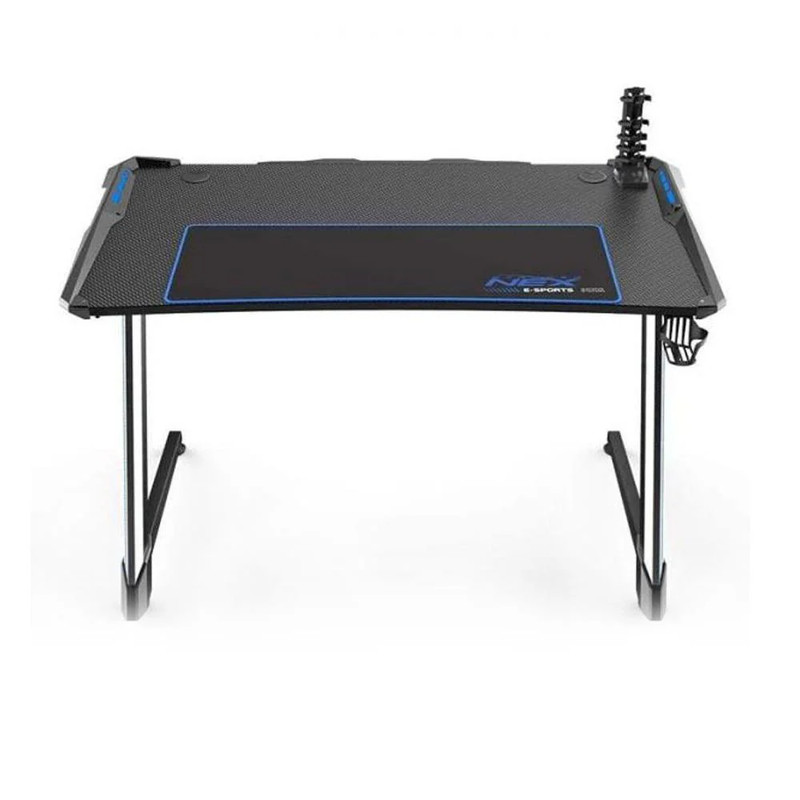 DXRacer NEX Gaming Desk - Black/Silver/Blue - طاولة